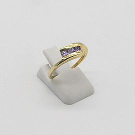 ANILLO ESCALONADO CUBICS AMATISTA